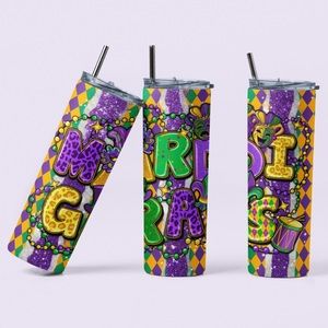 Mardi Gras Tumbler
